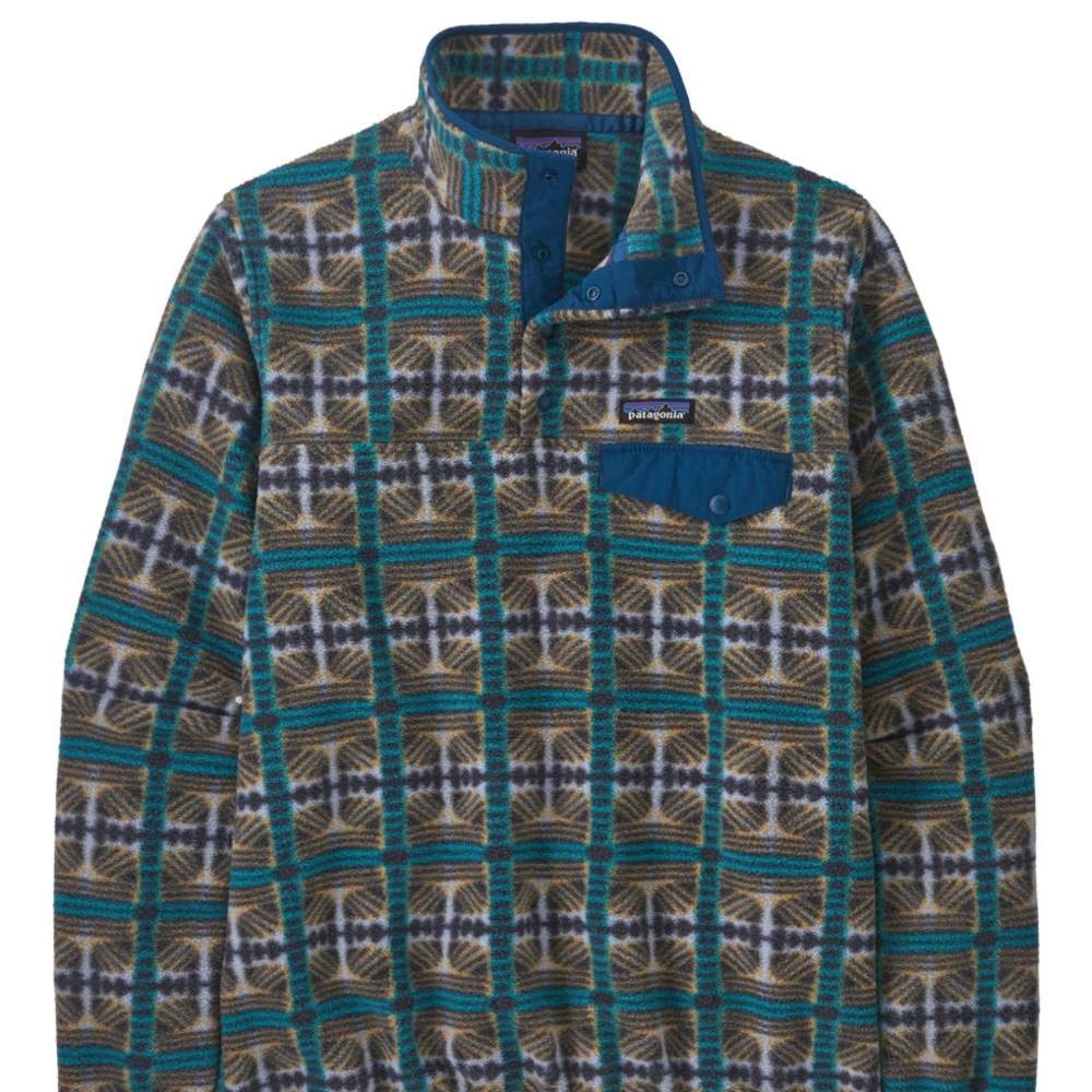 Patagonia Synchilla Snap-T Fleece Pullover Snow Beam Blue Womens Sz XS New